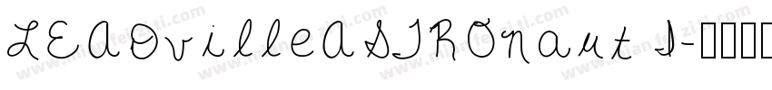 LEADvilleASTROnaut I字体转换